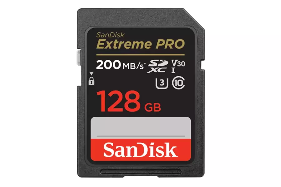 Karta pamięci SanDisk Extreme PRO SDXC 128 GB 200/90 MB/s C10 V30 UHS-I U3